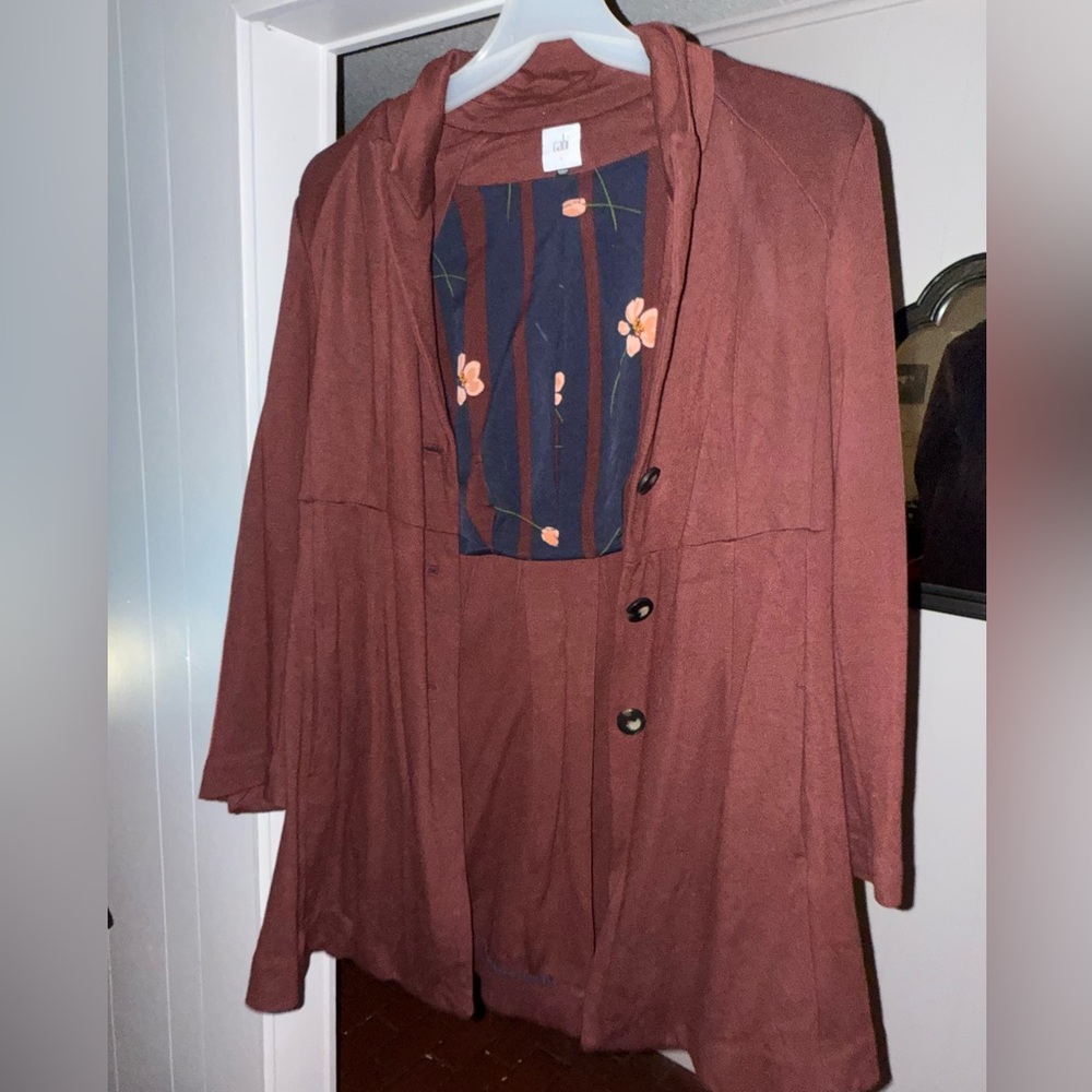 CAbi Coat- Maroon